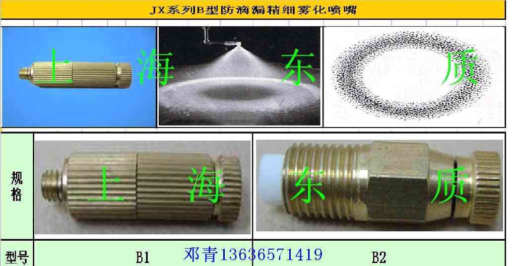 JX系列B型精细雾化喷嘴